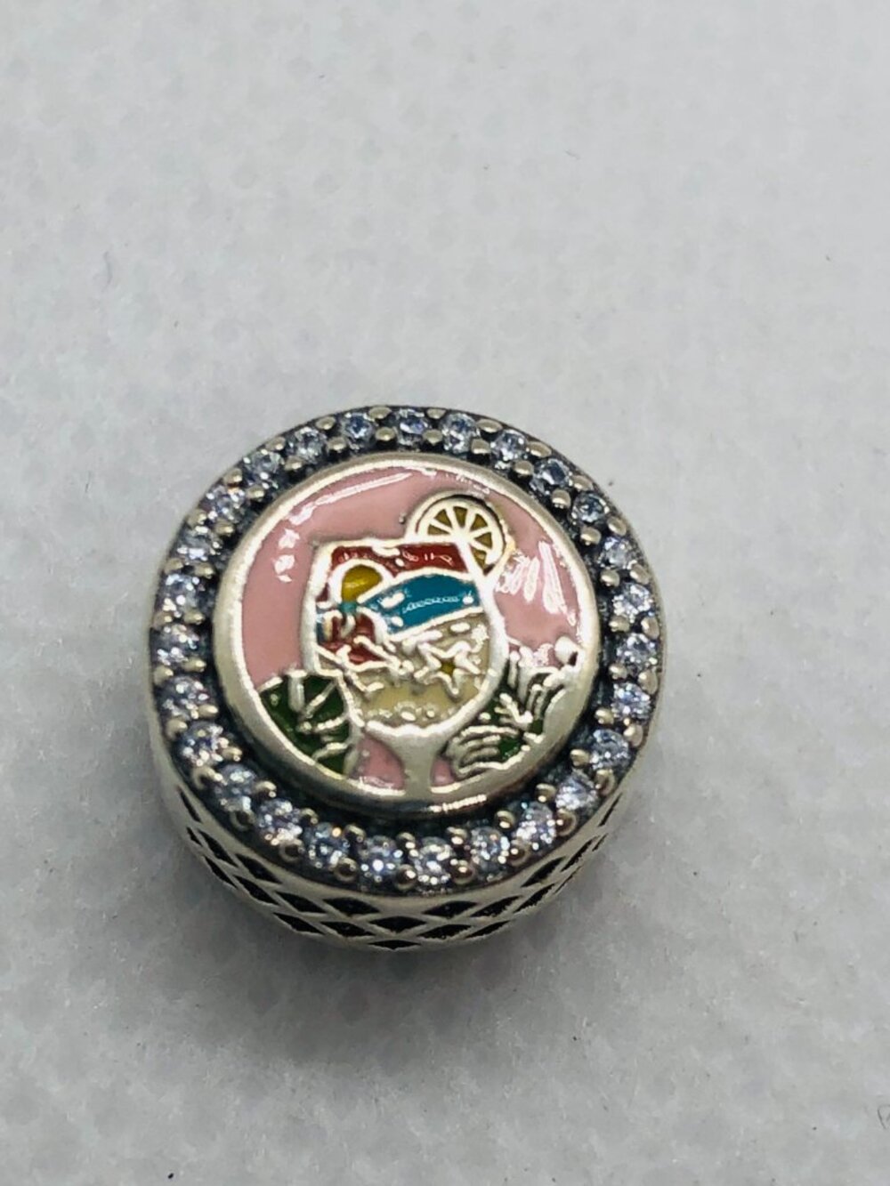 ✨ ✨Pandora I love Summer button Charm beach Charm S925 Silver with box